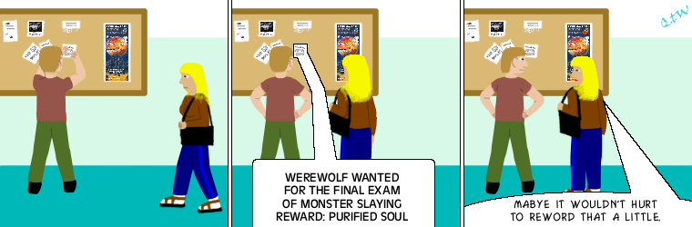 Strip #166 - Want ad