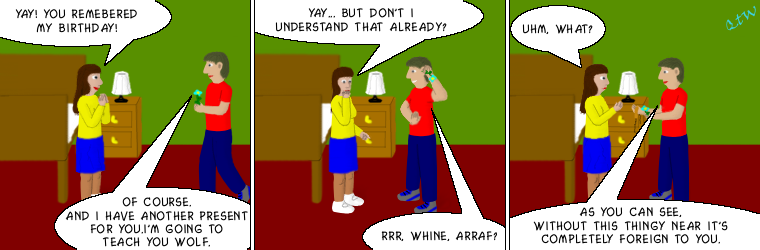 Strip #171 - Wolf speak 1