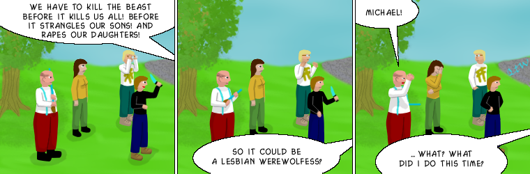 Strip 186 - Klara and the crowd 5