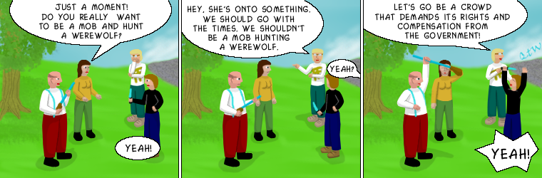 Strip 187 - Klara and the crowd 6